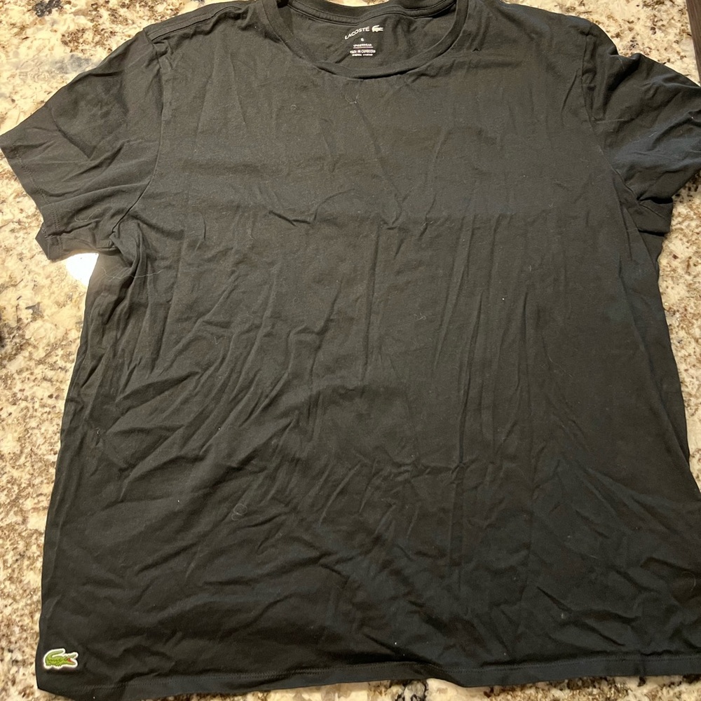 Mens Lacoste Black T Shirt